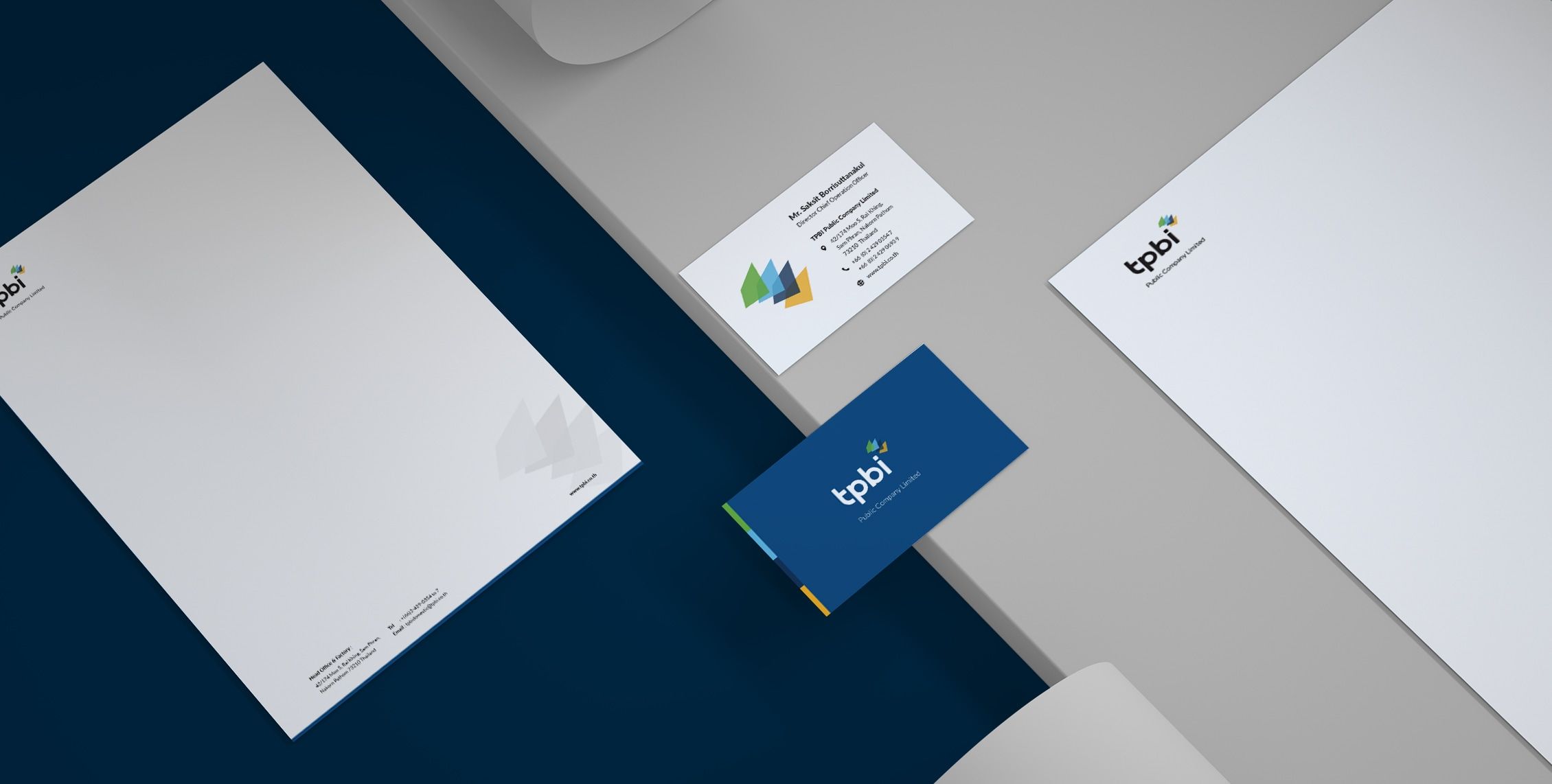 Mockup of the TPBI rebranding project