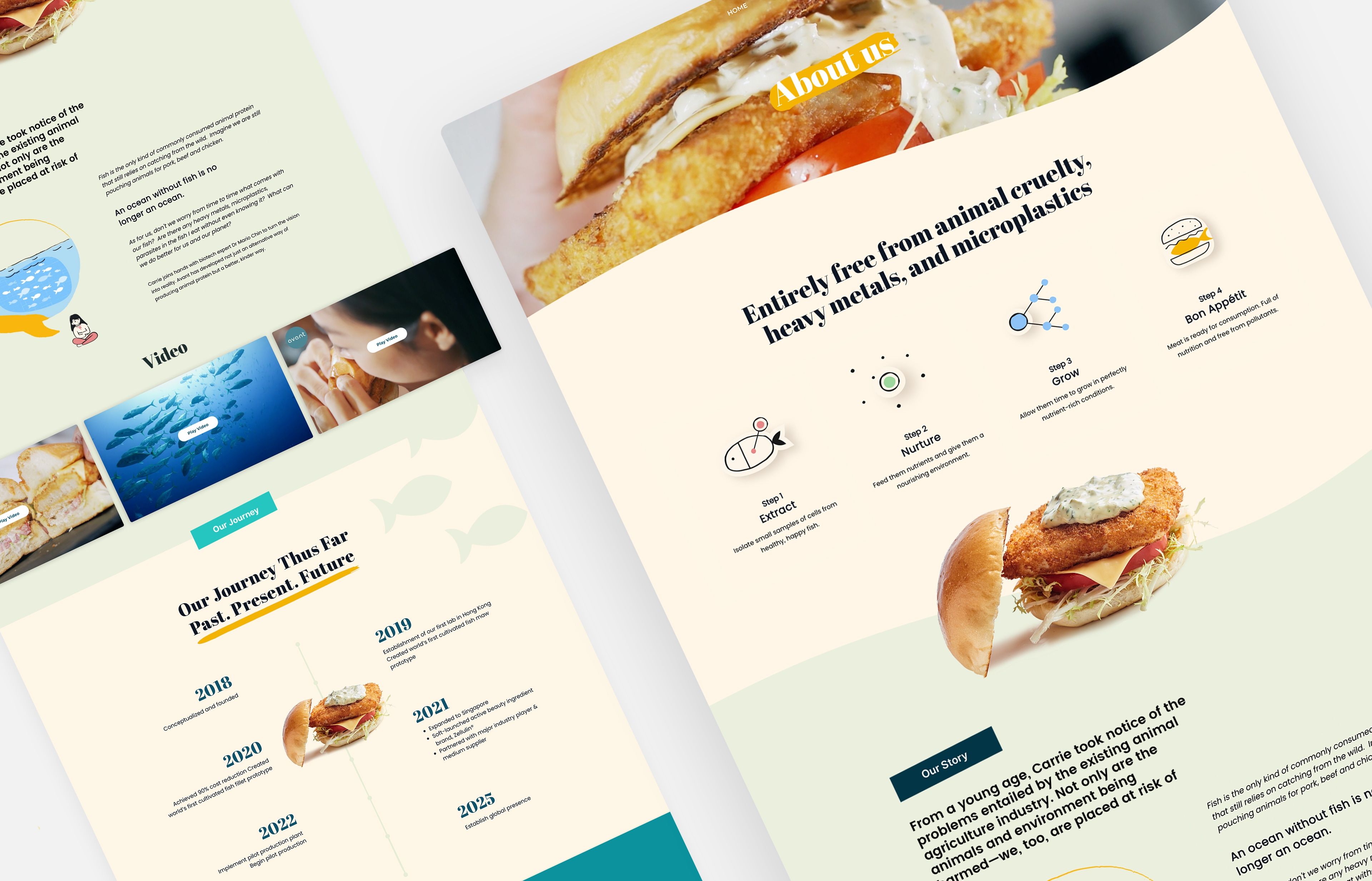 avant meats website portfolio entry