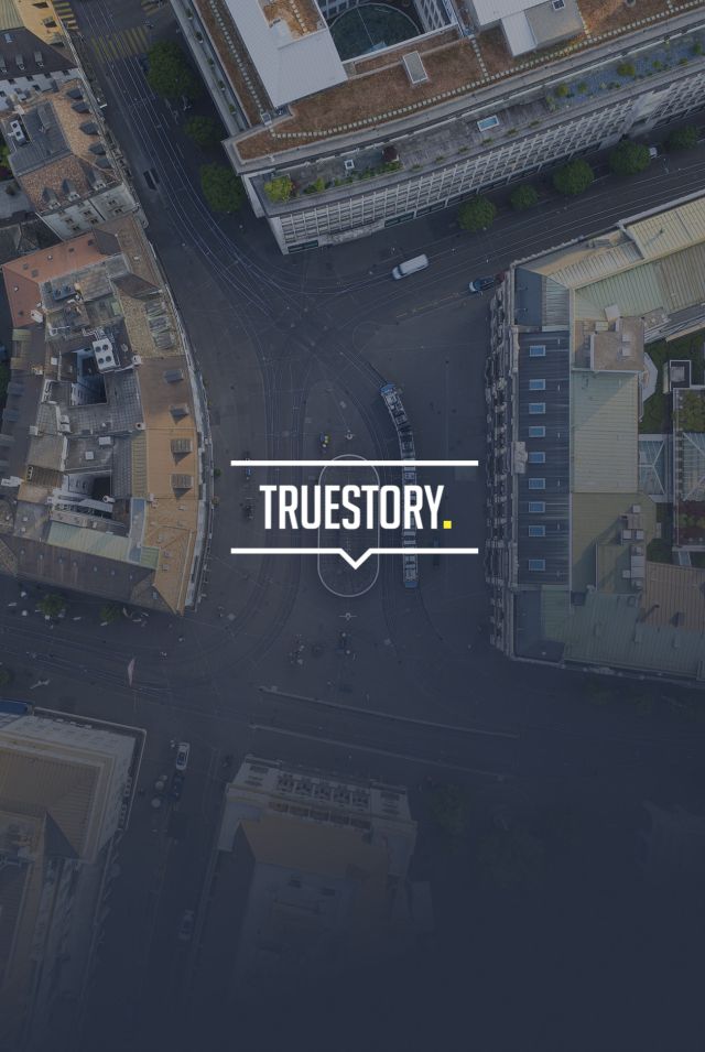 Thumbnail linking to showcase of Truestory collaboration with the Unlimited Design Agency Toneyes